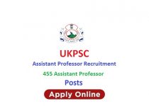 UKPSC Assistant Professor Recruitment 2021 | 455 Assistant Professor Posts