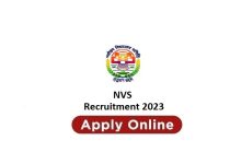 NVS Recruitment 2023
